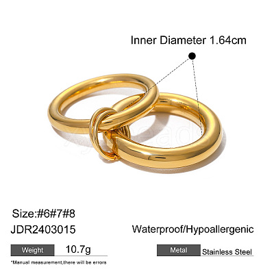 304 Stainless Steel Finger Rings FS-WGBE181-02-1