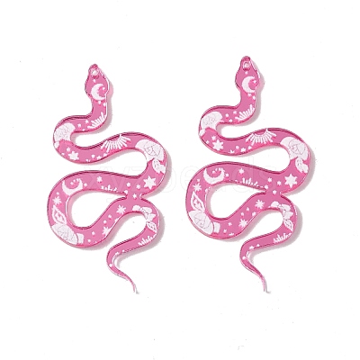 Opaque Acrylic Pendants SACR-G023-B01-1