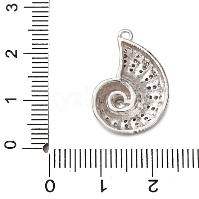 Brass Micro Pave Cubic Zirconia Pendants KK-C119-20A-P-1