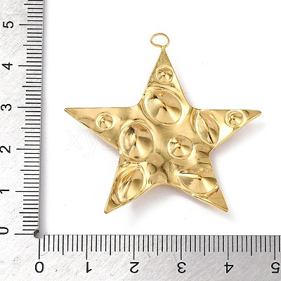 304 Stainless Steel Cubic Zirconia Pendants X-STAS-Z182-07G-03-1