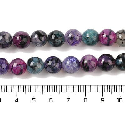 Natural Dragon Veins Agate Bead Strands G-NH0013-B01-03-1