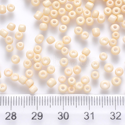 6/0 Baking Paint Glass Round Seed Beads SEED-S036-01C-19-1