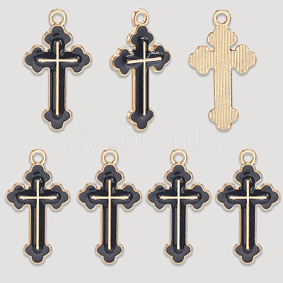60Pcs Alloy Enamel Pendants ENAM-SC0006-68-1