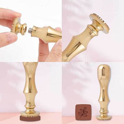Brass Clay Seal Stamp Set DIY-WH0576-003-1