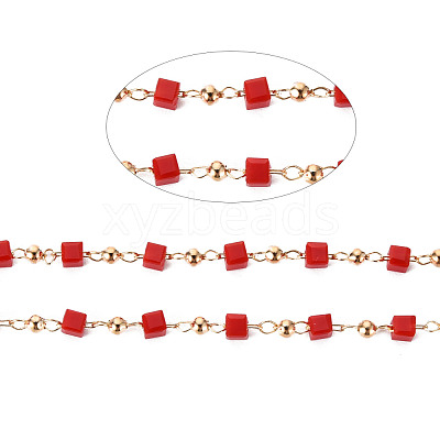 Handmade Acrylic Beaded Chains CHC-S012-001-A01-G-1