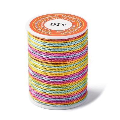 Segment Dyed Twisted Waxed Polyester Cord YC-C003-01-1