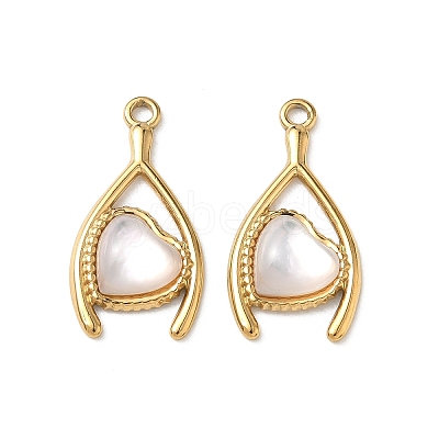 Natural Freshwater Shell Pendants STAS-G397-13G-01-1