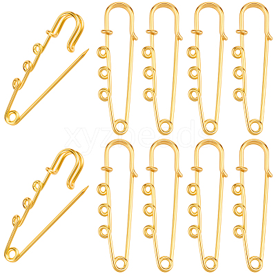 20Pcs Steel Heavy Duty Safety Pin Brooch Pins FIND-SC0022-10-1