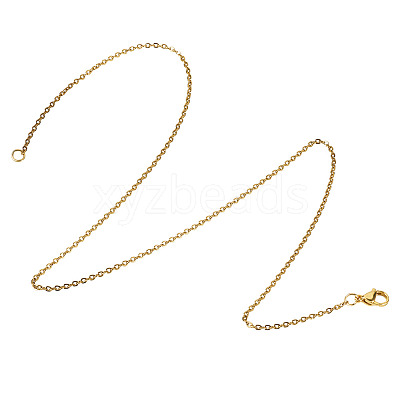 16Pcs 4 Style 304 Stainless Steel Chain Necklaces NJEW-TAC0026-1