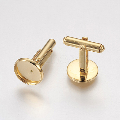 304 Stainless Steel Cuffinks STAS-G187-23G-12mm-1