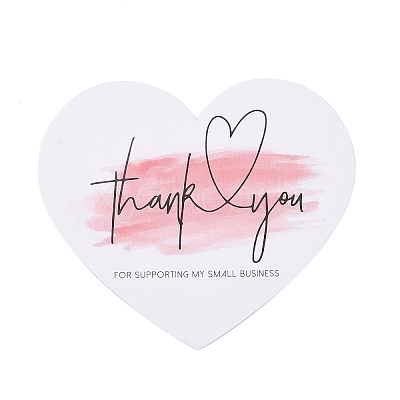 Coated Paper Thank You Greeting Card DIY-F120-03B-1