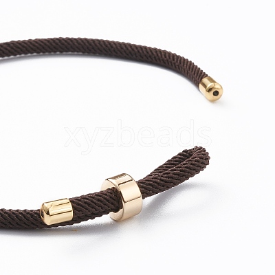 Braided Nylon Cord Bracelet Making MAK-A017-D01-03G-1