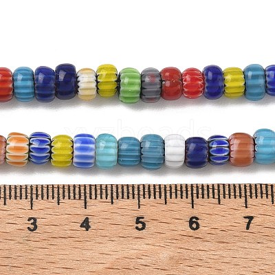 Handemade Millefiori Lampwork Beads LAMP-D009-01B-1