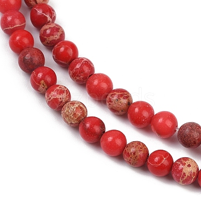 Dyed Natural Regalite/Imperial Jasper/Sea Sediment Jasper Beads Strands G-B124-C04-1