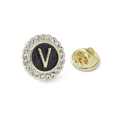 Letter Enamel Pins JEWB-S042-03V-G-1