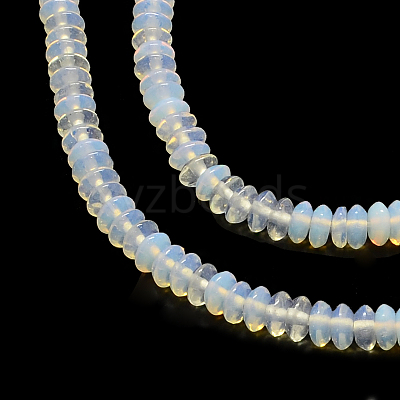 Rondelle Opalite Bead Strands G-Q447-22-1