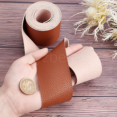 PU Leather Fabric Plain Lychee Fabric AJEW-WH0034-89D-03-1