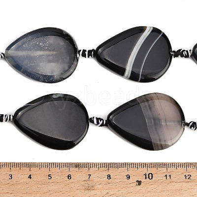 Natural Banded Agate/Striped Agate Beads Strands GG-CBAE0EB-01A-02-1