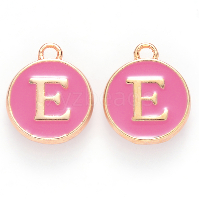 Golden Plated Alloy Enamel Charms X-ENAM-S118-08E-1