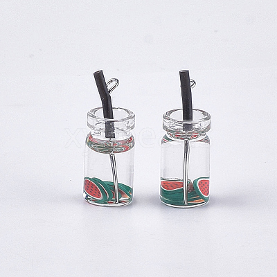 Glass Bottle Pendants LS-CRES-N017-06C-1