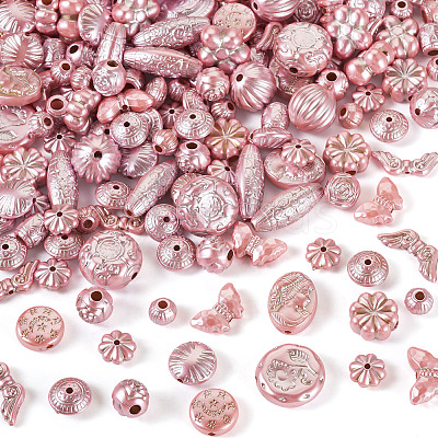 100G Pearlized Opaque Acrylic Beads OACR-TA0004-41A-1