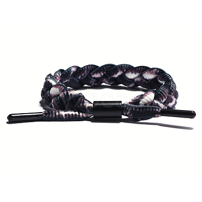 Adjustable Polyester Cord Braided Bracelets BJEW-P240-M10-1