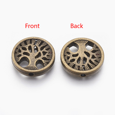 Tibetan Style Alloy Beads TIBEB-Q067-26AB-NR-1