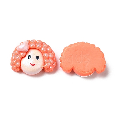 Opaque Resin Cabochons CRES-M017-02E-1