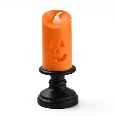 Halloween Resin LED Skull Light AJEW-Z004-04A-1