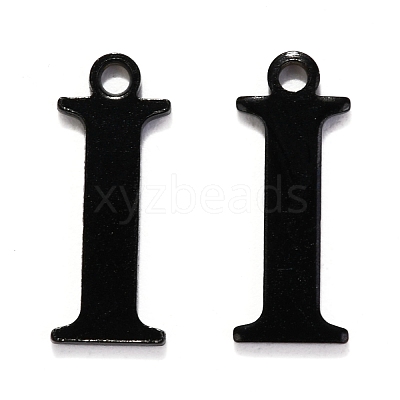 304 Stainless Steel Alphabet Charms STAS-H122-I-EB-1