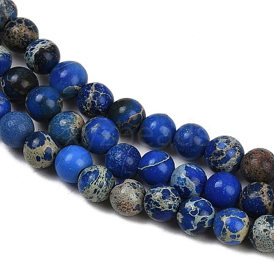 Natural Imperial Jasper Beads Strands X-G-I122-4mm-06-1