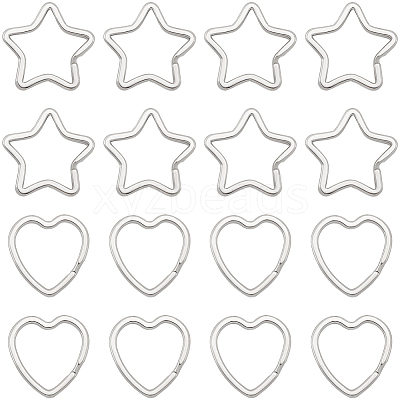 30Pcs 2 Styles Zinc Alloy Split Rings FIND-SP0004-19-1