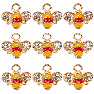 40Pcs Alloy Enamel Charms ENAM-SC0005-55-1