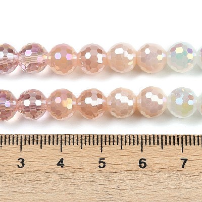 Electroplate Glass Beads Strands EGLA-B011-05A-8mm-1