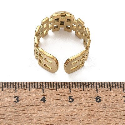 304 Stainless Steel Cuff Ring Components SA-CBA37BC-17A-G-1