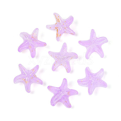 Frosted Glass Beads FGLA-T005-01F-1