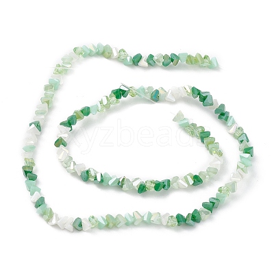 Gradient Color Electroplate Glass Bead Strands GLAA-E042-02B-1