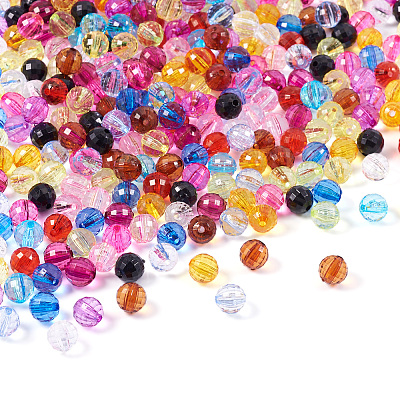 14 Colors Transparent Acrylic Beads TACR-TA0001-45-1