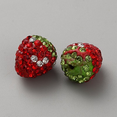 Strawberry Plastic Beads FIND-WH20019-35-1