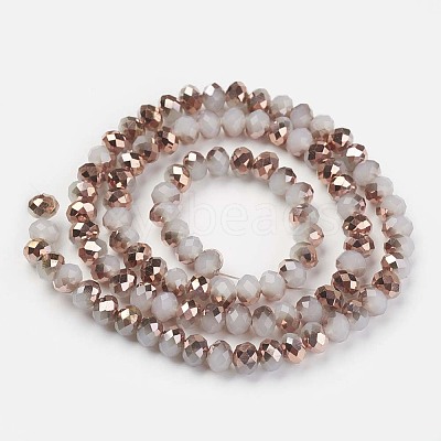 Electroplate Glass Beads Strands X-EGLA-A034-J10mm-N03-1