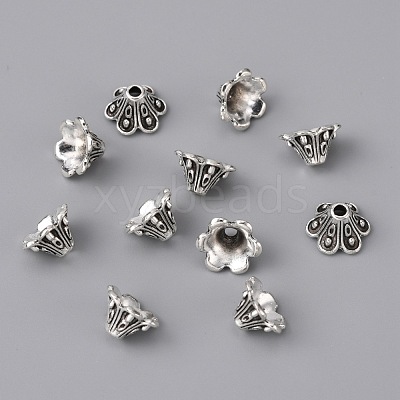 Alloy Bead Cap FIND-WH0042-27AS-1