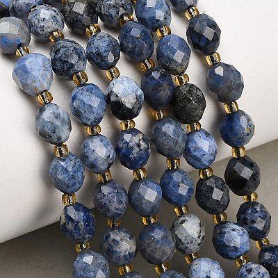 Natural Dumortierite Beads Strands GG-CBA4A3B-A07-1