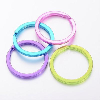 Mixed Electroplated Iron Split Key Rings X-KEYC-ZX3966-M-1