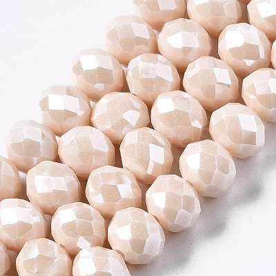 Electroplate Glass Beads Strands X-EGLA-A034-P2mm-A17-1