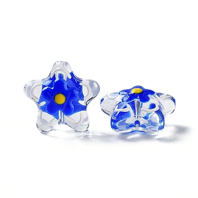 Transparent Glass Beads LAMP-H065-02F-1