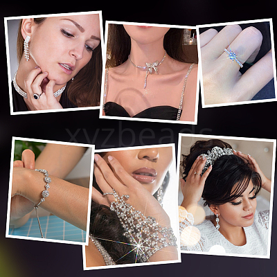 700Pcs 7 Styles Diamond Shape Grade AAA Cubic Zirconia Cabochons ZIRC-BBC0002-96-1