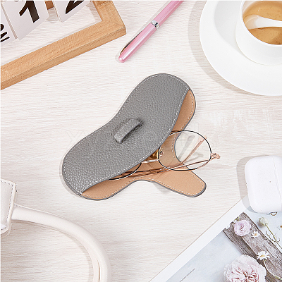 1Pc PU Leather Glasses Case AJEW-CN0006-94F-1