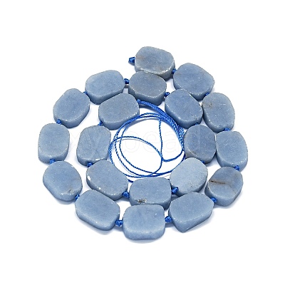 Natural Angelite Beads Strands G-F725-02-1