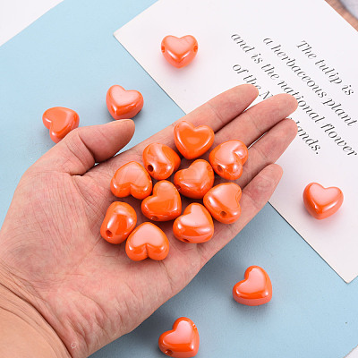 Opaque Acrylic European Beads MACR-S372-03B-84-1