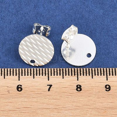 304 Stainless Steel Ear Stud Findings STAS-O119-16C-S-1